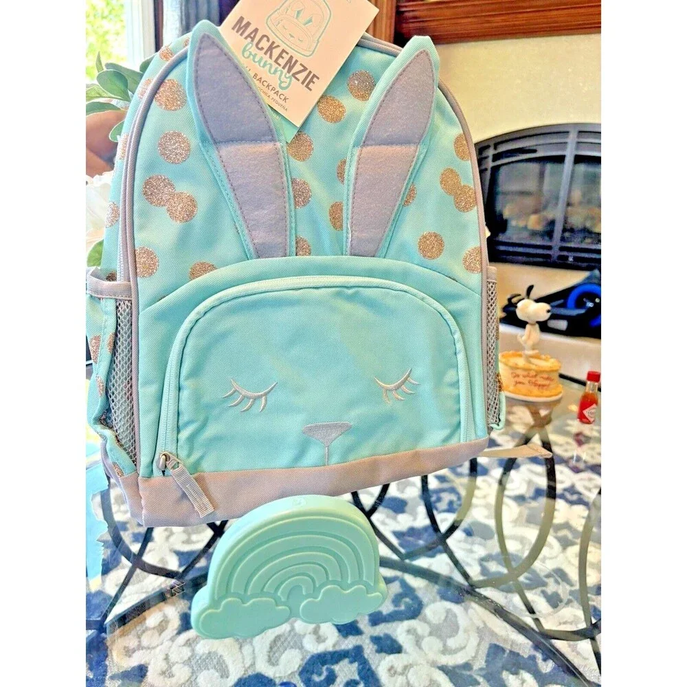 Pottery barn school kids School glitter BACKPACK rainbow travel Bag Girl kid🌈 .